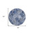 8' Denim Blue And Gray Round Abstract Washable Indoor Outdoor Area Rug