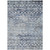 10' X 14' Blue And Silver Argyle Washable Indoor Outdoor Area Rug