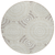 8' Taupe And Brown Round Geometric Washable Indoor Outdoor Area Rug