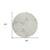 8' Taupe And Brown Round Geometric Washable Indoor Outdoor Area Rug