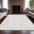10' X 14' Ivory And Beige Geometric Washable Indoor Outdoor Area Rug Transitional Style - Ivory, Beige Color