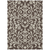 10' X 14' Chocolate And Ivory Floral Washable Indoor Outdoor Area Rug