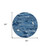 8' Navy Blue And Blue Round Abstract Washable Indoor Outdoor Area Rug