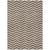 9' X 12' Brown And Beige Chevron Washable Indoor Outdoor Area Rug