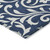 8' X 10' Navy Blue And Ivory Floral Washable Indoor Outdoor Area Rug