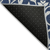 8' X 10' Navy Blue And Ivory Floral Washable Indoor Outdoor Area Rug