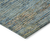 9' X 12' Denim Blue Striped Washable Indoor Outdoor Area Rug