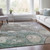 8' X 10' Khaki Beige And Purple Abstract Washable Indoor Outdoor Area Rug