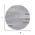 8' Lavender Gray And Ivory Round Floral Washable Indoor Outdoor Area Rug