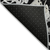 9' X 12' Black And Gray Abstract Washable Indoor Outdoor Area Rug