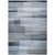 9' X 12' Denim Blue And Ivory Striped Washable Indoor Outdoor Area Rug - Denim Blue, Ivory