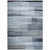 9' X 12' Denim Blue And Ivory Striped Washable Indoor Outdoor Area Rug - Denim Blue, Ivory
