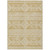 9' X 12' Gold And Ivory Southwestern Washable Indoor Outdoor Area Rug