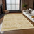 9' X 12' Gold And Ivory Southwestern Washable Indoor Outdoor Area Rug