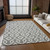10' X 14' Gray And Ivory Geometric Washable Indoor Outdoor Area Rug Transitional Style - Gray, Ivory Color