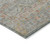 8' Taupe Terra Cotta And Tan Round Floral Washable Indoor Outdoor Area Rug