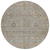 8' Taupe Terra Cotta And Tan Round Floral Washable Indoor Outdoor Area Rug