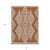 8' X 10' Terra Cotta And Ivory Geometric Washable Indoor Outdoor Area Rug - Terra Cotta, Ivory