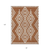 8' X 10' Terra Cotta And Ivory Geometric Washable Indoor Outdoor Area Rug
