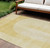 8' X 10' Gold Ivory And Yellow Geometric Washable Indoor Outdoor Area Rug