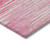 9' X 12' Pink And Ivory Striped Washable Indoor Outdoor Area Rug - Pink, Ivory