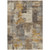 9' X 12' Brown Beige And Charcoal Abstract Washable Indoor Outdoor Area Rug