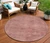8' Terra Cotta And Salmon Round Aztec Washable Indoor Outdoor Area Rug