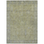 10' X 14' Artichoke Green And Gray Oriental Washable Indoor Outdoor Area Rug