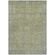 10' X 14' Artichoke Green And Gray Oriental Washable Indoor Outdoor Area Rug