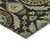 10' X 14' Black Gold And Copper Floral Washable Indoor Outdoor Area Rug