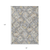 8' X 10' Gray And Brown Geometric Washable Indoor Outdoor Area Rug