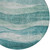 8' Teal Blue And Aqua Round Abstract Washable Indoor Outdoor Area Rug Transitional Style - Teal Blue, Aqua Color