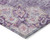 9' X 12' Purple Floral Medallion Washable Indoor Outdoor Area Rug