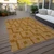 10' X 14' Terra Cotta And Ivory Geometric Washable Indoor Outdoor Area Rug