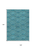 9' X 12' Teal Blue Fern Green And Ivory Geometric Washable Indoor Outdoor Area Rug