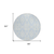 8' Sky Blue And Ivory Round Trellis Washable Indoor Outdoor Area Rug