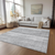8' X 10' Silver Gray And Graphite Botanical Leaves Washable Indoor Outdoor Area Rug