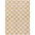 8' X 10' Peach And Ivory Polka Dot Washable Indoor Outdoor Area Rug