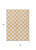 8' X 10' Peach And Ivory Polka Dot Washable Indoor Outdoor Area Rug