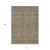 10' X 14' Brown And Beige Geometric Washable Indoor Outdoor Area Rug Transitional Style - Brown, Beige Color