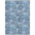 8' X 10' Denim Blue Navy Blue And Ivory Polka Dot Washable Indoor Outdoor Area Rug