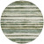 8' Sage And Beige Round Striped Washable Indoor Outdoor Area Rug