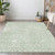 9' X 12' Mint Green And Ivory Geometric Washable Indoor Outdoor Area Rug - 608219099930