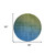 8' Olive Green Blue And Navy Blue Round Ombre Washable Indoor Outdoor Area Rug