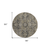 8' Taupe Round Oriental Washable Indoor Outdoor Area Rug