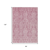 8' X 10' Pink And Ivory Damask Washable Indoor Outdoor Area Rug