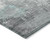 9' X 12' Teal Blue And Gray Abstract Washable Indoor Outdoor Area Rug