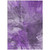 9' X 12' Purple Lilac And Eggplant Abstract Washable Indoor Outdoor Area Rug