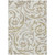 8' X 10' Ivory Beige And Taupe Floral Washable Indoor Outdoor Area Rug - Ivory, Beige, Taupe