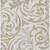 8' X 10' Ivory Beige And Taupe Floral Washable Indoor Outdoor Area Rug - Ivory, Beige, Taupe